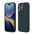kwmobile Handyhülle für iPhone 16 Pro Max Hülle, für iPhone 16 Pro Max Case - Hülle Silikon - kabelloses Laden - Dunkler Schiefer Dunkler Schiefer  