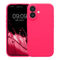 kwmobile Handyhülle für Apple iPhone 16 Hülle - gummierte Handy Silikon Case für iPhone 16 - Schutzhülle Cover