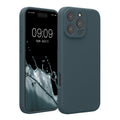 kwmobile Handyhülle kompatibel mit Apple iPhone 16 Pro Max Hülle - gummierte Handy Case aus Silikon in Dunkler Schiefer Dunkler Schiefer  