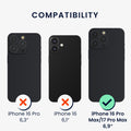 kwmobile Displayschutzfolie kompatibel mit Apple iPhone 16 Pro Max / iPhone 17 Pro Max Folie Set