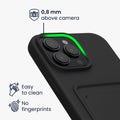 kwmobile Handyhülle kompatibel mit Apple iPhone 16 Pro Max - Handy Cover mit Fach für Karten