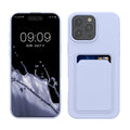 kwmobile Handyhülle kompatibel mit Apple iPhone 16 Pro Max Hülle - Handy Cover mit Fach für Karten - in Lavendel Lavendel  