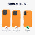 kwmobile Handyhülle für Apple iPhone 16 Hülle - Kabelloses Laden - Schutzhülle Cover