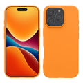 kwmobile Hülle kompatibel mit Apple iPhone 16 Pro Hülle - weiches TPU Silikon Case - Cover geeignet für kabelloses Laden - Fruity Orange Fruity Orange  