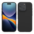 kwmobile Hülle kompatibel mit Apple iPhone 16 Pro Hülle - weiches TPU Silikon Case - Cover geeignet für kabelloses Laden - Schwarz matt Schwarz matt  