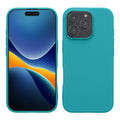 kwmobile Hülle kompatibel mit Apple iPhone 16 Pro Hülle - weiches TPU Silikon Case - Cover geeignet für kabelloses Laden - Petrol matt Petrol matt  