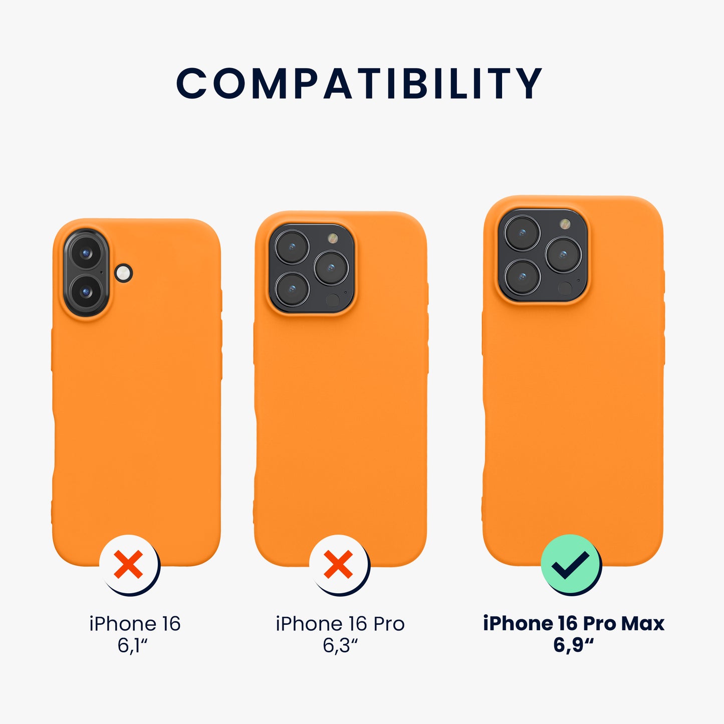kwmobile Handyhülle für Apple iPhone 16 Pro Max Hülle - Kabelloses Laden - Schutzhülle Cover