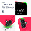kwmobile Handyhülle für Apple iPhone 16 Hülle mit Fingerhalter und Stand Schutzhülle Cover