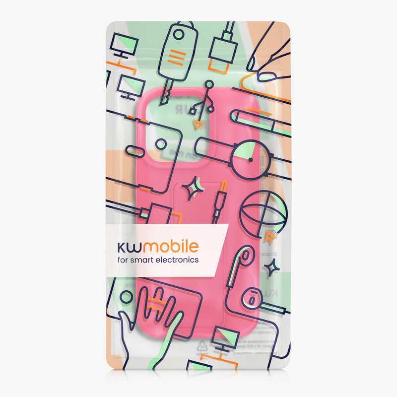 kwmobile Handyhülle für Apple iPhone 16 Pro Hülle mit Fingerhalter und Stand Schutzhülle Cover