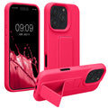 kwmobile Handyhülle für Apple iPhone 16 Pro Hülle mit Fingerhalter und Stand Schutzhülle Cover