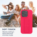 kwmobile Handyhülle für Apple iPhone 16 Pro Hülle mit Fingerhalter und Stand Schutzhülle Cover