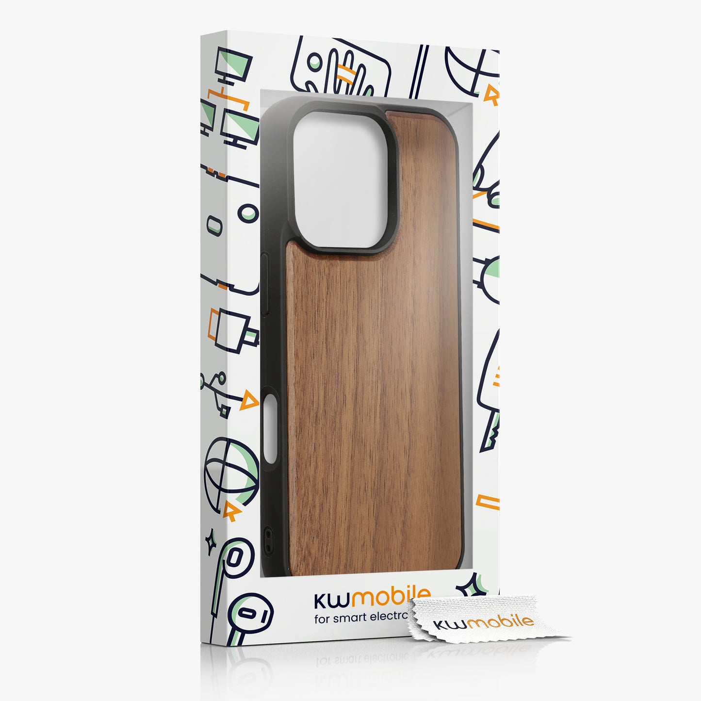 kwmobile Hülle kompatibel mit Apple iPhone 16 Pro Hülle - stoßfestes Handy Cover - TPU Handyhülle