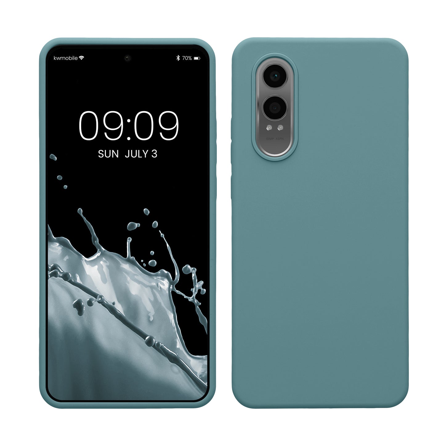 kwmobile Hülle kompatibel mit OnePlus Nord CE 4 Lite 5G Hülle - Silikon Handy Case - Handyhülle weiche Oberfläche - kabelloses Laden - Arctic Night Arctic Night  