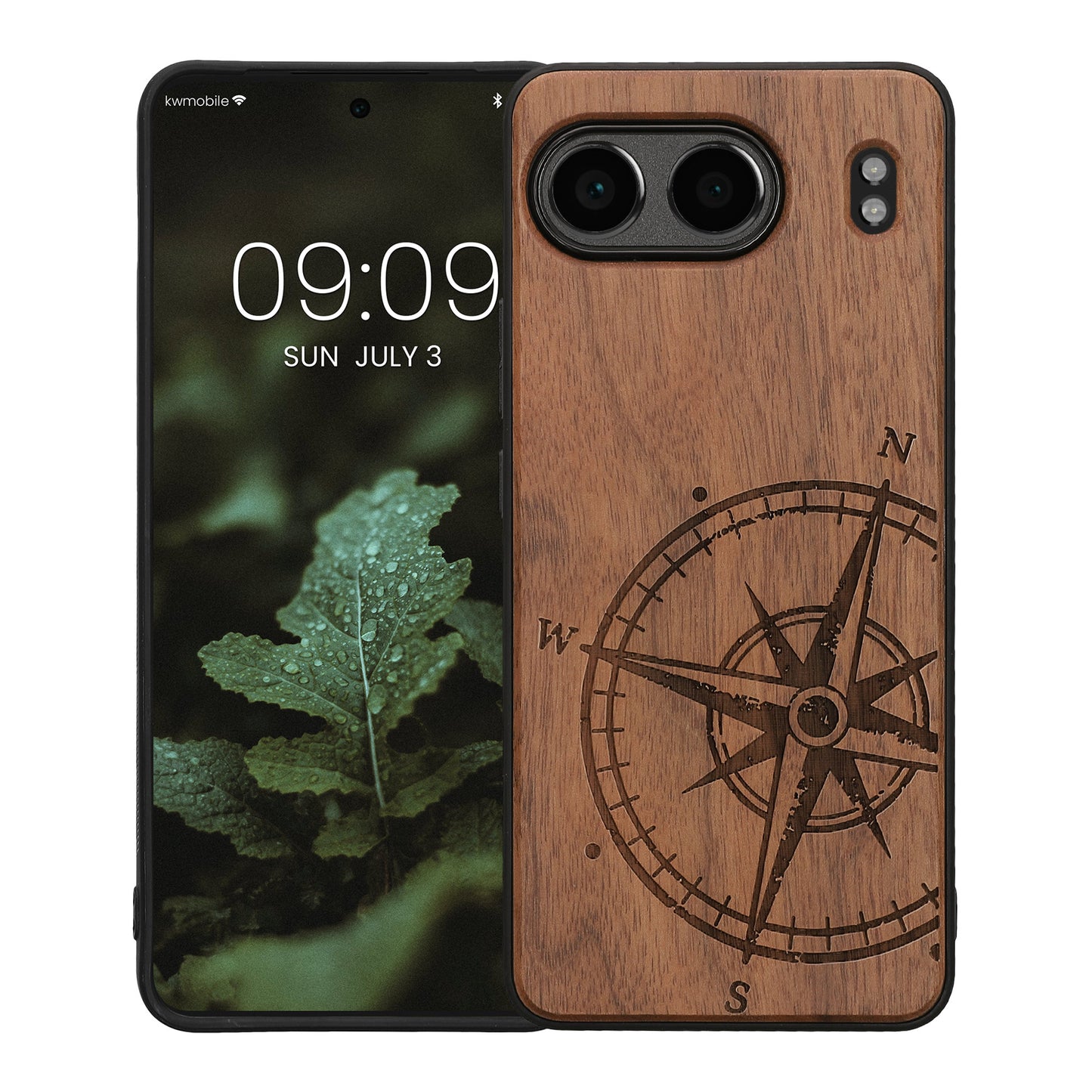 kwmobile Hülle kompatibel mit OnePlus Nord 4 5G Handy Cover TPU Handyhülle Kompass Vintage