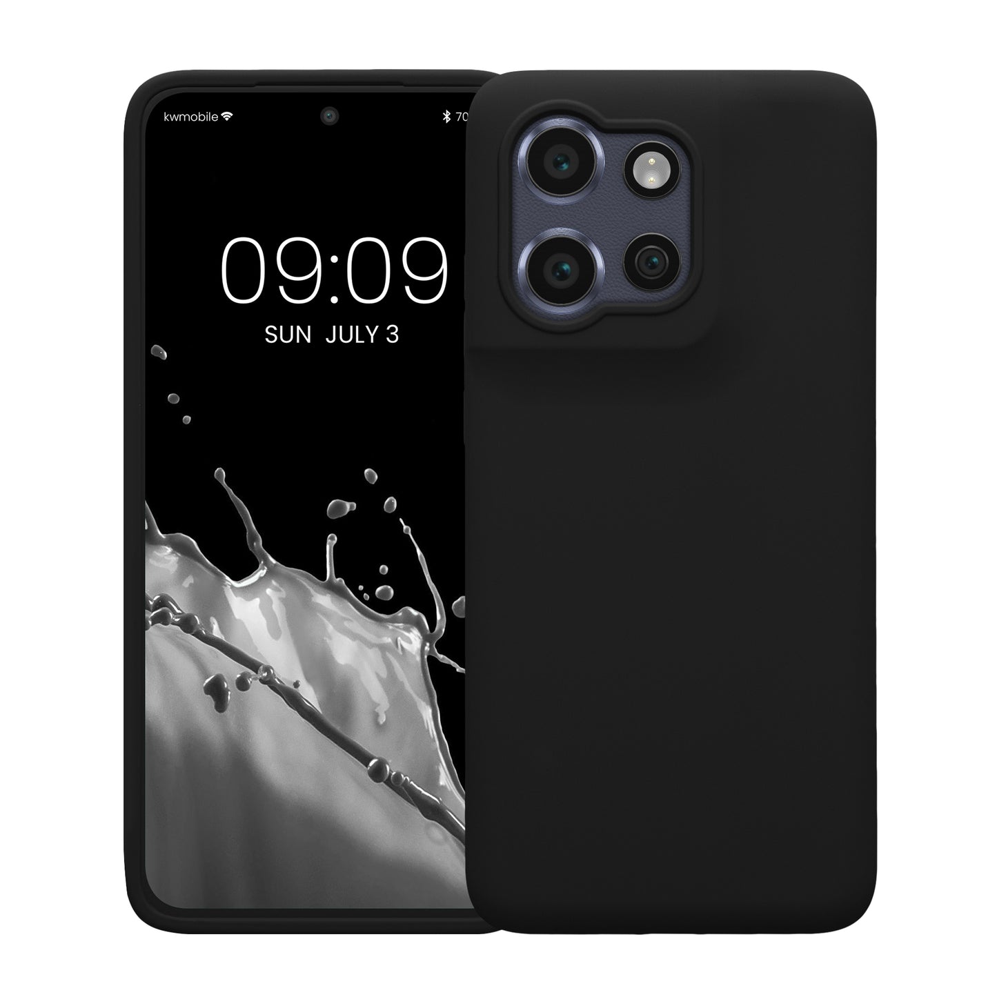 kwmobile Handyhülle für Motorola Edge 60 Neo / Edge 50 Neo / ThinkPhone 25 Hülle - Case Silikon - Kabelloses Laden - Schutzhülle Cover