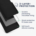 kwmobile Handyhülle für Motorola Edge 60 Neo / Edge 50 Neo / ThinkPhone 25 Hülle - Case Silikon - Kabelloses Laden - Schutzhülle Cover