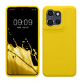 kwmobile Hülle kompatibel mit Motorola Edge 60 Neo / Edge 50 Neo / ThinkPhone 25 Hülle - Silikon Handy Case - Handyhülle weiche Oberfläche - kabelloses Laden - Strahlend Gelb Strahlend Gelb  