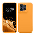 kwmobile Hülle kompatibel mit Motorola Edge 60 Neo / Edge 50 Neo / ThinkPhone 25 Hülle - Silikon Handy Case - Handyhülle weiche Oberfläche - kabelloses Laden - Fruity Orange Fruity Orange  