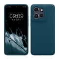 kwmobile Hülle kompatibel mit Motorola Edge 60 Neo / Edge 50 Neo / ThinkPhone 25 Hülle - Silikon Handy Case - Handyhülle weiche Oberfläche - kabelloses Laden - Petrol matt Petrol matt  