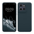 kwmobile Hülle kompatibel mit Motorola Edge 60 Neo / Edge 50 Neo / ThinkPhone 25 Hülle - Silikon Handy Case - Handyhülle weiche Oberfläche - kabelloses Laden - Dunkler Schiefer Dunkler Schiefer  