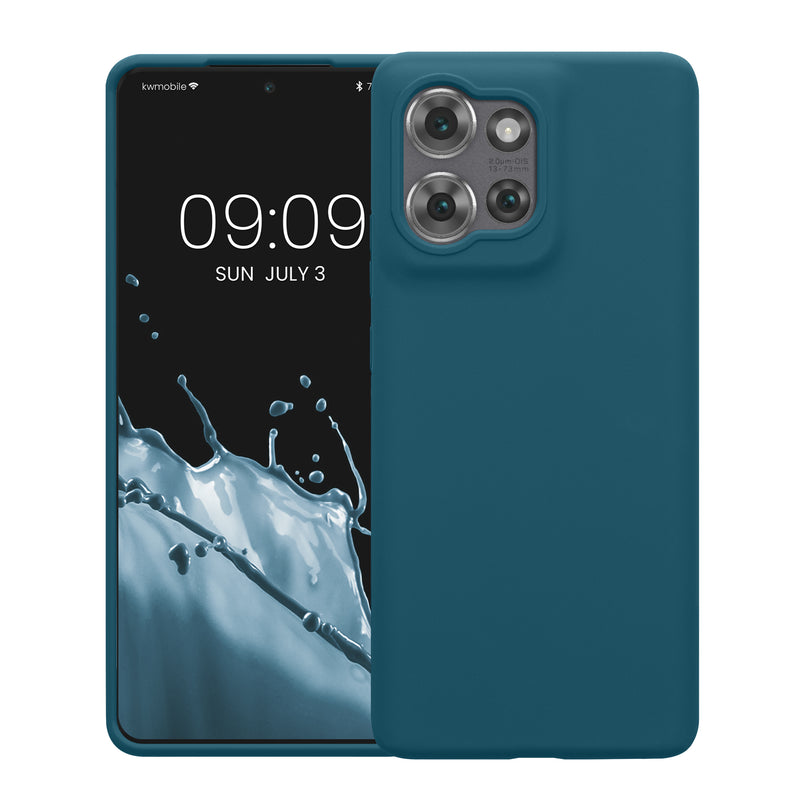 kwmobile Handyhülle für Motorola Edge 50 Hülle - Case Silikon - Kabelloses Laden - Schutzhülle Cover