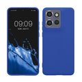 kwmobile Hülle kompatibel mit Motorola Edge 60 Neo / Edge 50 Neo / ThinkPhone 25 Hülle - weiches TPU Silikon Case - Cover geeignet für kabelloses Laden - Baltik Blau Baltik Blau  