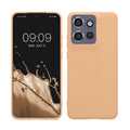 kwmobile Hülle kompatibel mit Motorola Edge 60 Neo / Edge 50 Neo / ThinkPhone 25 Hülle - weiches TPU Silikon Case - Cover geeignet für kabelloses Laden - Macchiato Macchiato  