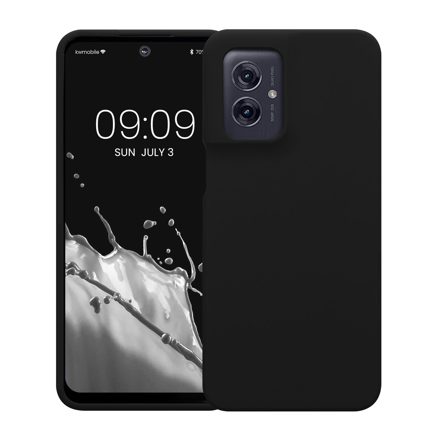 kwmobile Handyhülle für Motorola Moto G55 5G Hülle - Case - Kabelloses Laden - Schutzhülle Cover