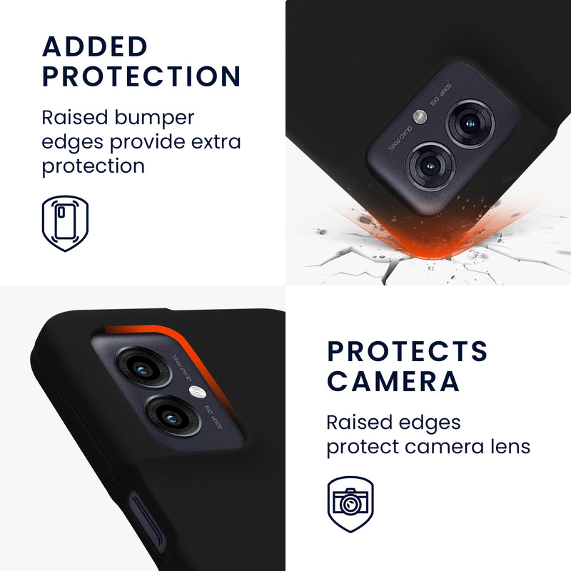 kwmobile Handyhülle für Motorola Moto G55 5G Hülle - Case - Kabelloses Laden - Schutzhülle Cover