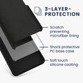kwmobile Handyhülle für Motorola Moto G55 5G Hülle - Case - Kabelloses Laden - Schutzhülle Cover