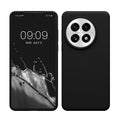 kwmobile Hülle kompatibel mit OnePlus 13 Hülle - Silikon Handy Case - Handyhülle weiche Oberfläche - kabelloses Laden - Schwarz Schwarz  