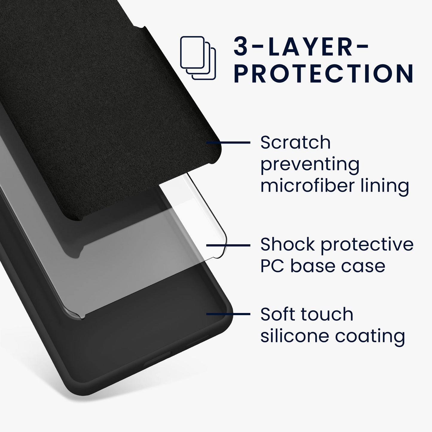 kwmobile Handyhülle für OnePlus 13 Hülle - Case Silikon - Kabelloses Laden - Schutzhülle Cover