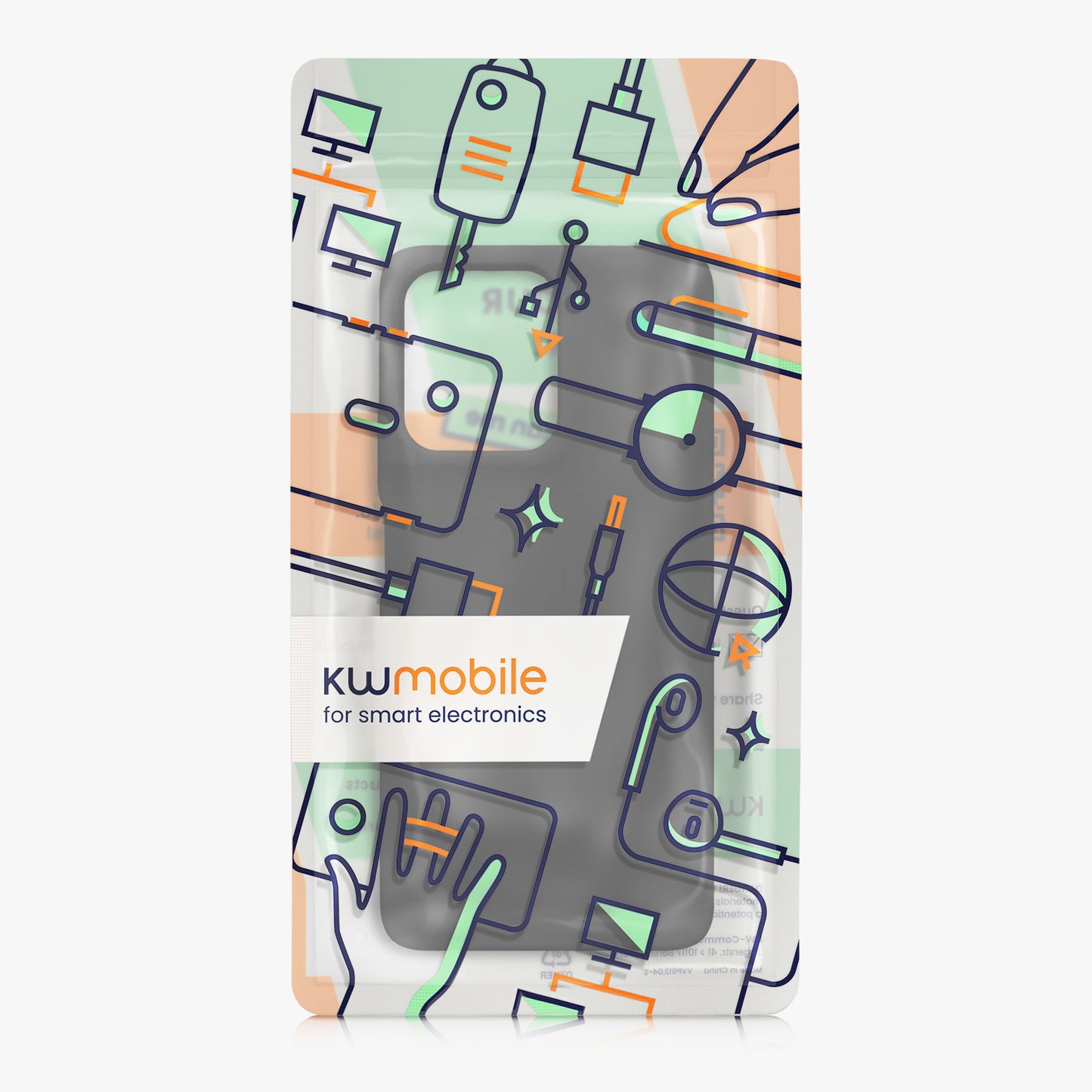 kwmobile Handyhülle für Motorola Moto G75 5G Hülle - Case Silikon - Kabelloses Laden - Schutzhülle Cover