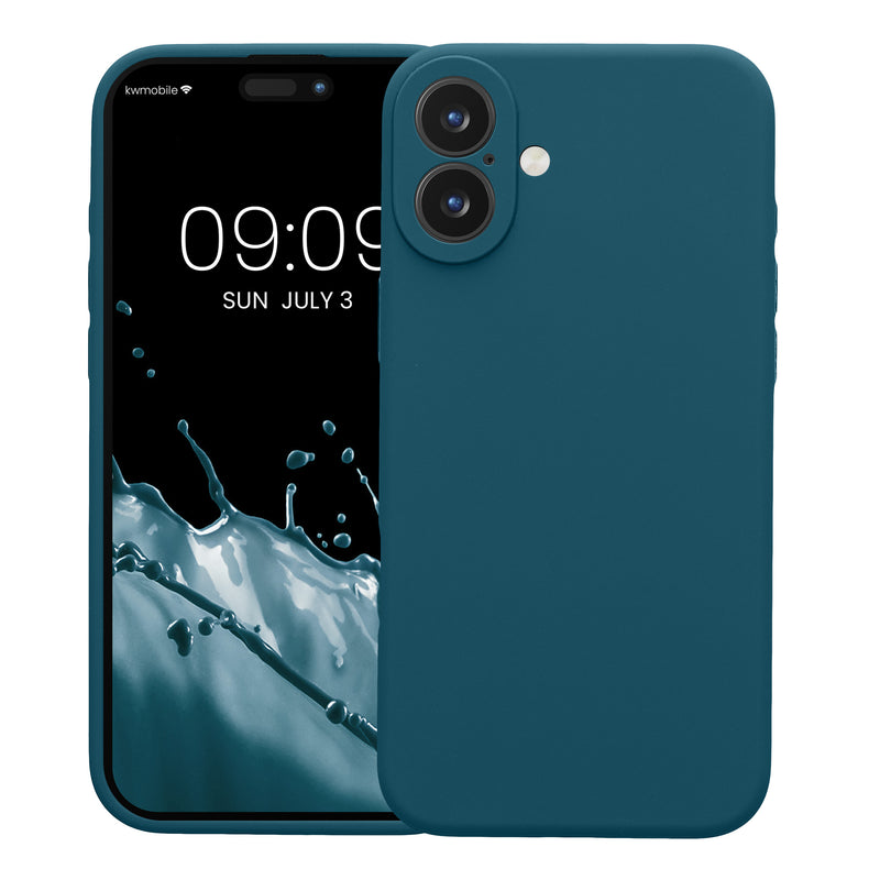 kwmobile Handyhülle für Apple iPhone 16 Plus Hülle Silikon Case Schutzhülle Cover