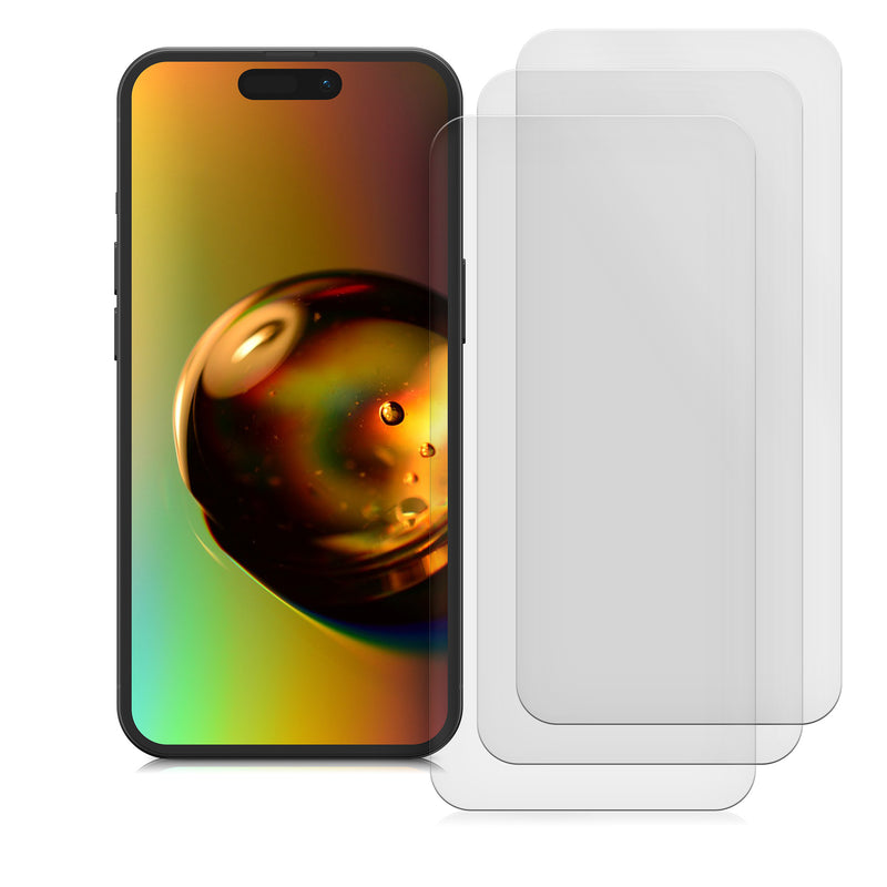 3x Displayschutzfolie matt kompatibel mit Apple iPhone 15 Pro Max