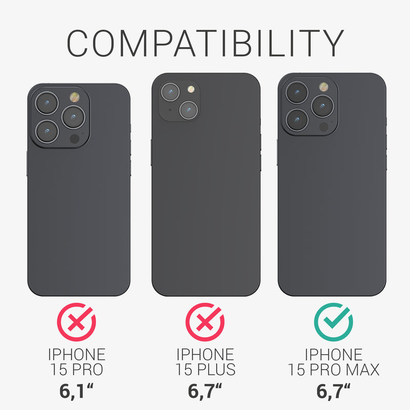 3x Displayschutzfolie matt kompatibel mit Apple iPhone 15 Pro Max