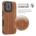 kwmobile Hülle kompatibel mit Apple iPhone 16 Pro - Case Handy Schutzhülle - Backcover Cover Maserung