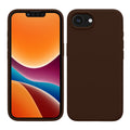 kwmobile Hülle kompatibel mit Apple iPhone 17e / iPhone 16e Hülle - Silikon Handy Case - Handyhülle weiche Oberfläche - kabelloses Laden - Chocolate Chocolate  