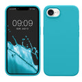 kwmobile Hülle kompatibel mit Apple iPhone 17e / iPhone 16e Hülle - Silikon Handy Case - Handyhülle weiche Oberfläche - kabelloses Laden - Cool Glacier Cool Glacier  
