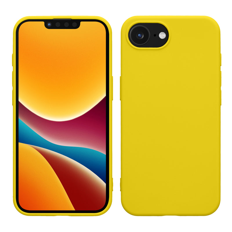 kwmobile Hülle kompatibel mit Apple iPhone 17e / iPhone 16e Hülle - weiches TPU Silikon Case - Cover geeignet für kabelloses Laden - Strahlend Gelb Strahlend Gelb  