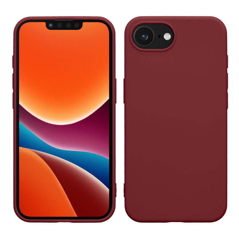 kwmobile Hülle kompatibel mit Apple iPhone 17e / iPhone 16e Hülle - weiches TPU Silikon Case - Cover geeignet für kabelloses Laden - Bordeaux Violett Bordeaux Violett  