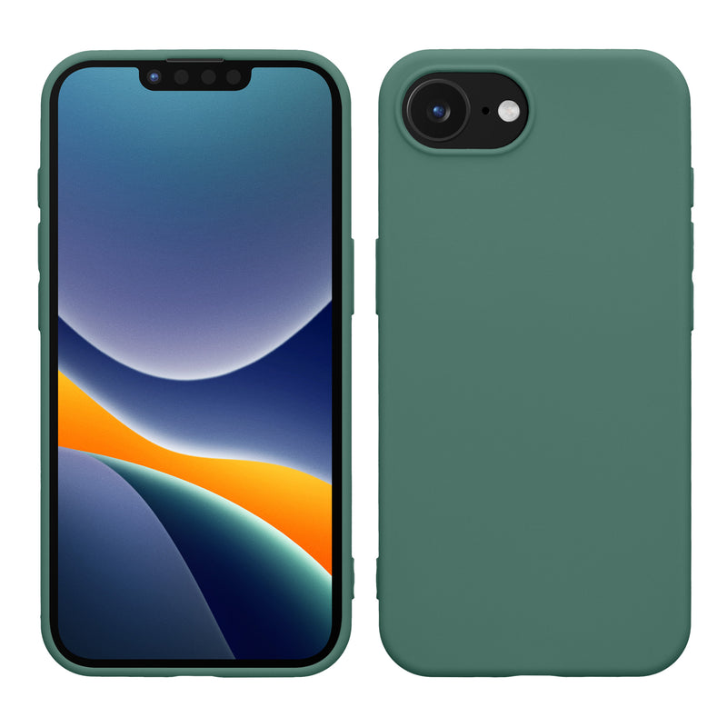 kwmobile Hülle kompatibel mit Apple iPhone 17e / iPhone 16e Hülle - weiches TPU Silikon Case - Cover geeignet für kabelloses Laden - Tannengrün Tannengrün  