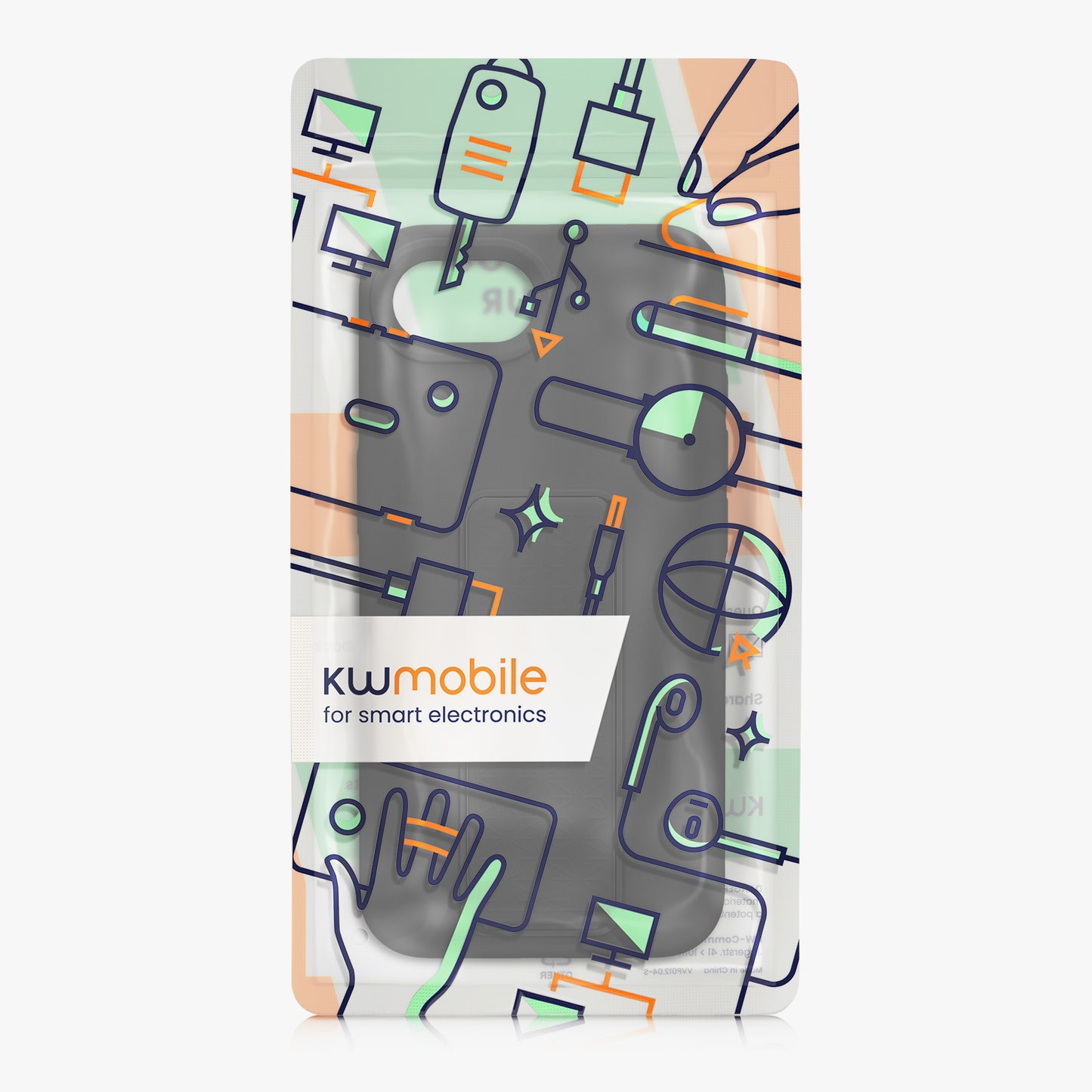 kwmobile Handyhülle für Apple iPhone 17e / iPhone 16e Hülle mit Fingerhalter und Stand Schutzhülle Cover