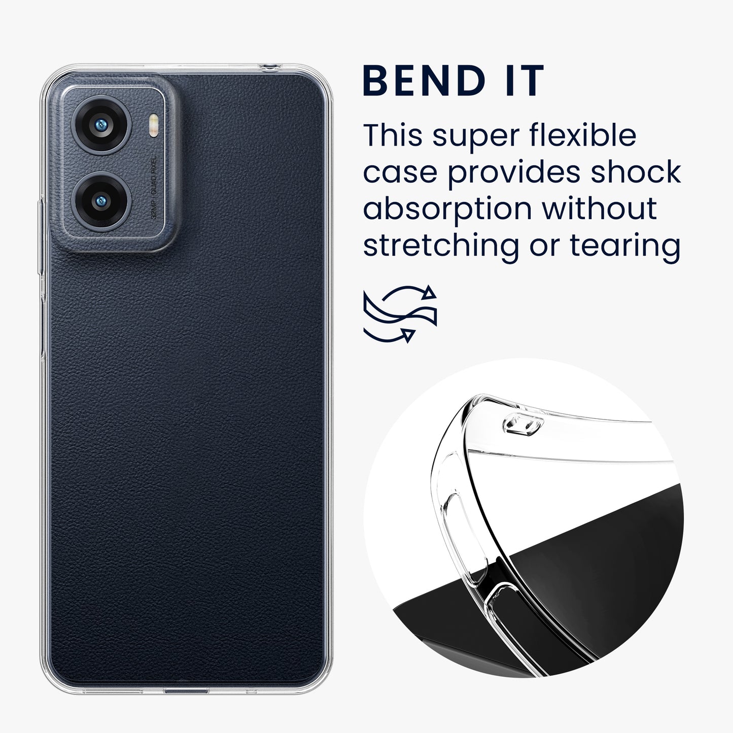 kwmobile Hülle kompatibel mit Motorola Moto G05 / Moto E15 - Handy Case