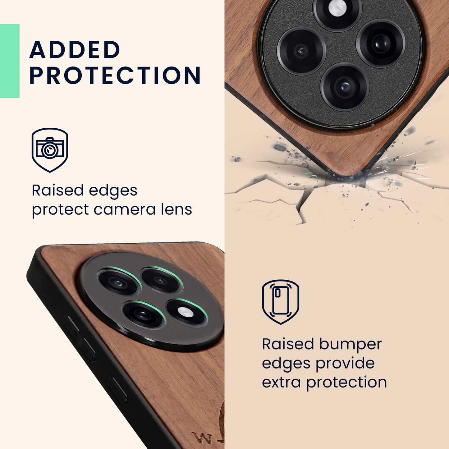 kwmobile Hülle kompatibel mit OnePlus 13R Handy Cover TPU Handyhülle Kompass Vintage