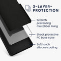 kwmobile Handyhülle für Motorola Moto G15 Hülle Case Silikon Kabelloses Laden Schutzhülle Cover