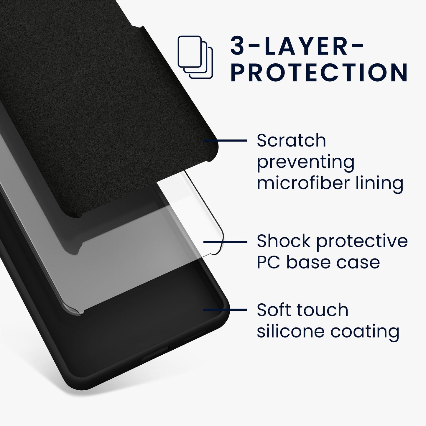 kwmobile Handyhülle für Motorola Moto G15 Hülle Case Silikon Kabelloses Laden Schutzhülle Cover