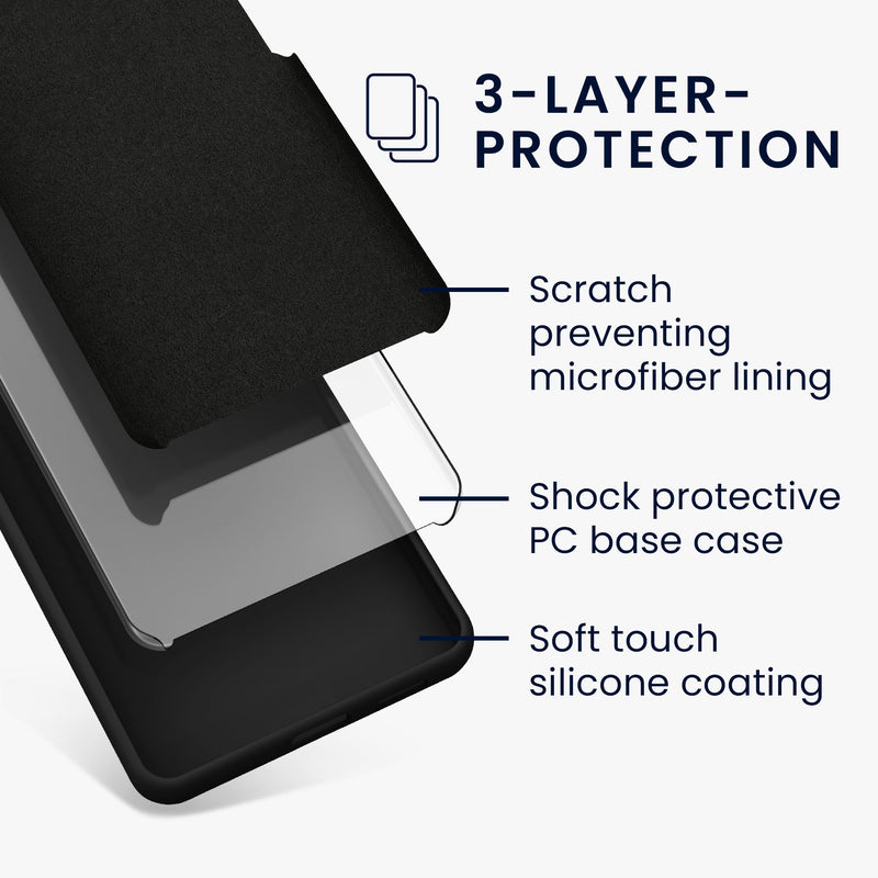 kwmobile Handyhülle für Motorola Moto G15 Hülle Case Silikon Kabelloses Laden Schutzhülle Cover