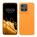 kwmobile Hülle kompatibel mit Motorola Moto G15 Hülle - Silikon Handy Case - Handyhülle weiche Oberfläche - kabelloses Laden - Fruity Orange Fruity Orange  