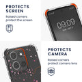 kwmobile Necklace Case kompatibel mit Motorola Moto G15 Hülle Silikon Cover mit Handykette Kirschblütenblätter